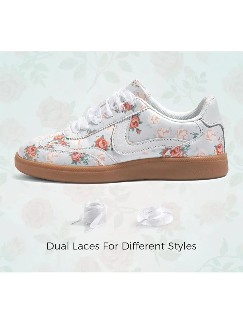 Women's Blue Classic Fashion Casual Skate No Slip Lace Up Walking Sneaker Shoes